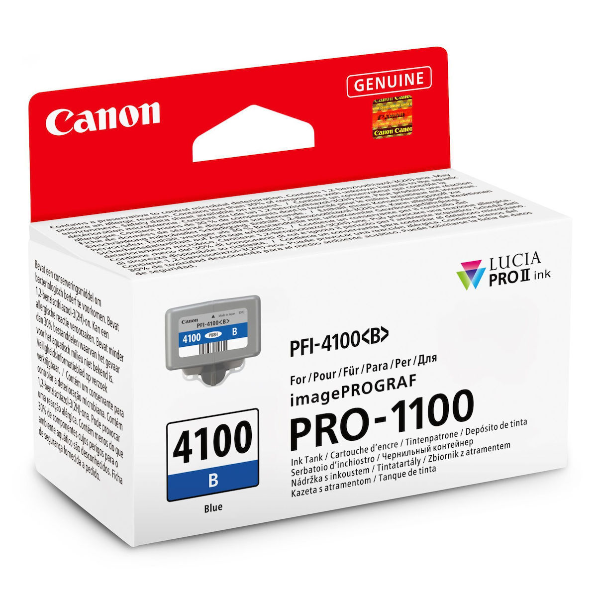 Canon PFI-4100 Γνήσιο Μελάνι Εκτυπωτή InkJet Μπλε (6786C001)
