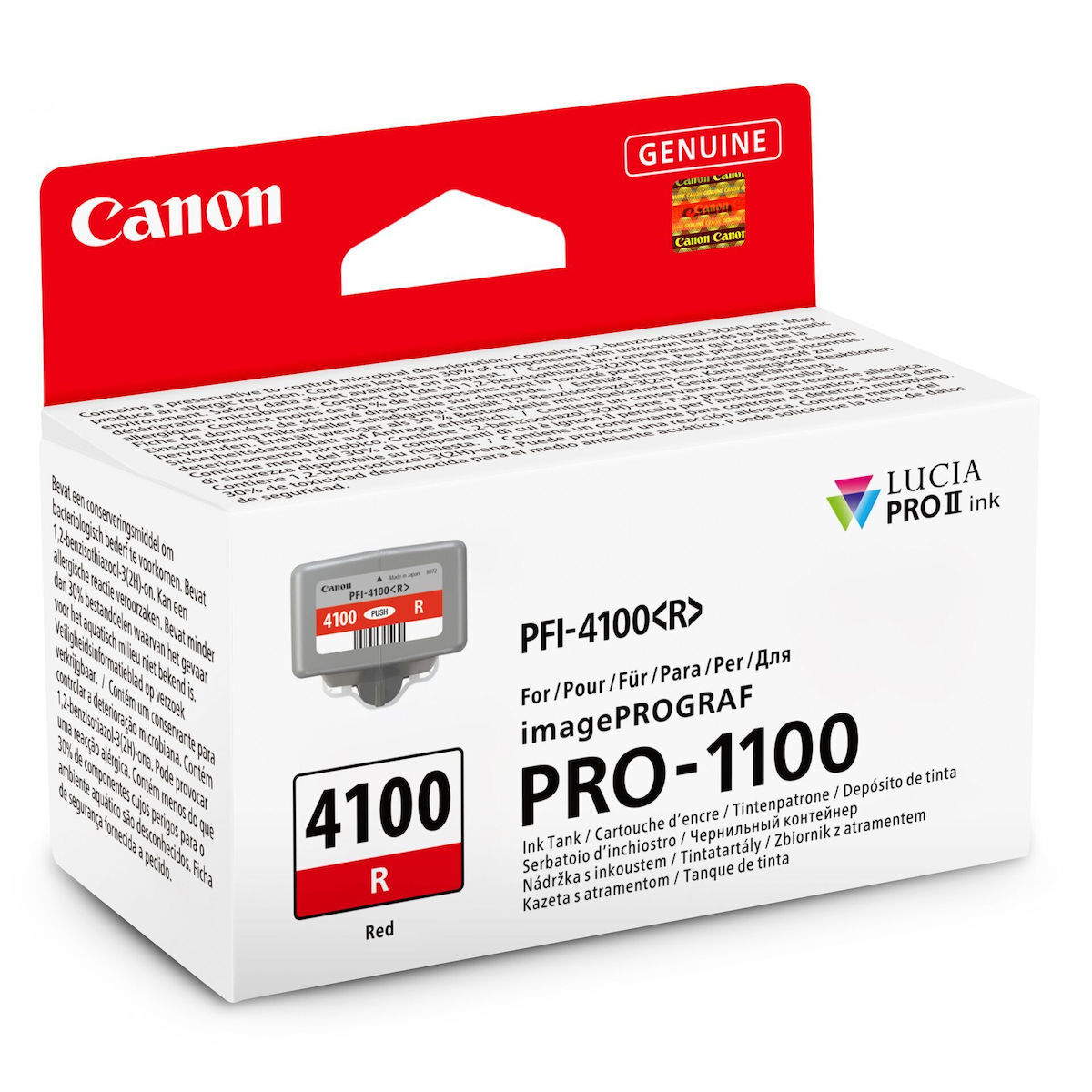 Canon PFI-4100 Γνήσιο Μελάνι Εκτυπωτή InkJet Κόκκινο (6785C001)
