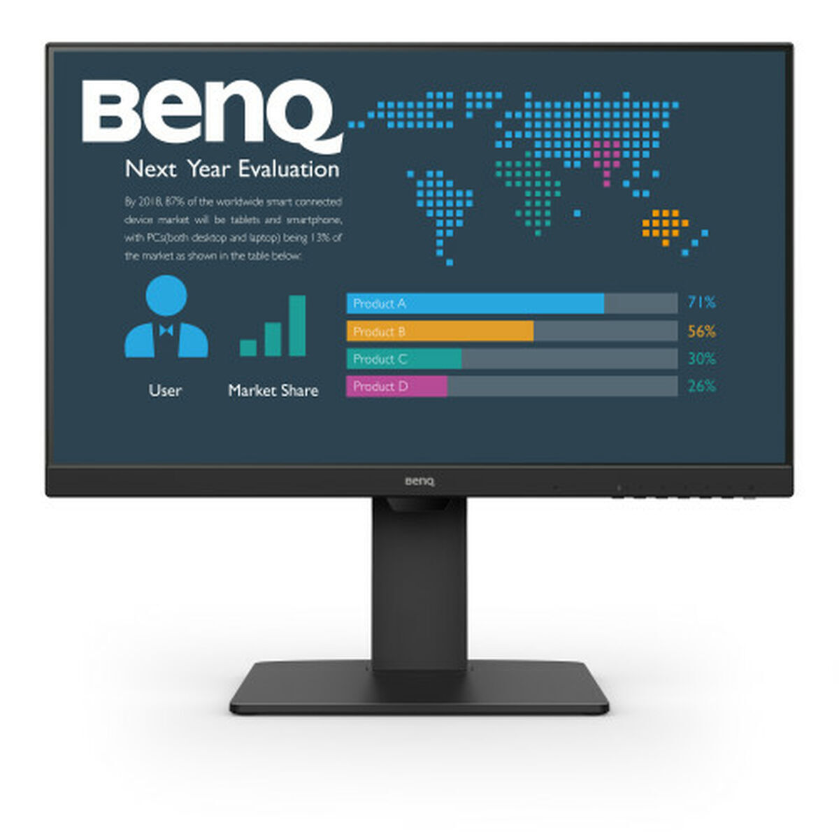BenQ BL2486TC IPS Monitor 23.8" FHD 1920x1080 με Χρόνο Απόκρισης 5ms GTG