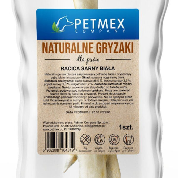 Petmex Petmex Λευκή Οπλή Ελαφιού Φυσικός Οδοντωτός 1 Τεμ 13474100 5902808162018