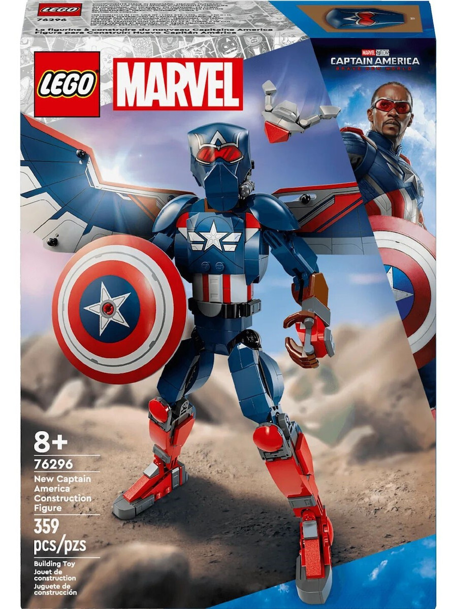 20241119093526_lego_super_heroes_new_captain_america_gia_8_eton_359tmch_76296 Lego Marvel New Captain America για 8+ Ετών 359τμχ - Image 1