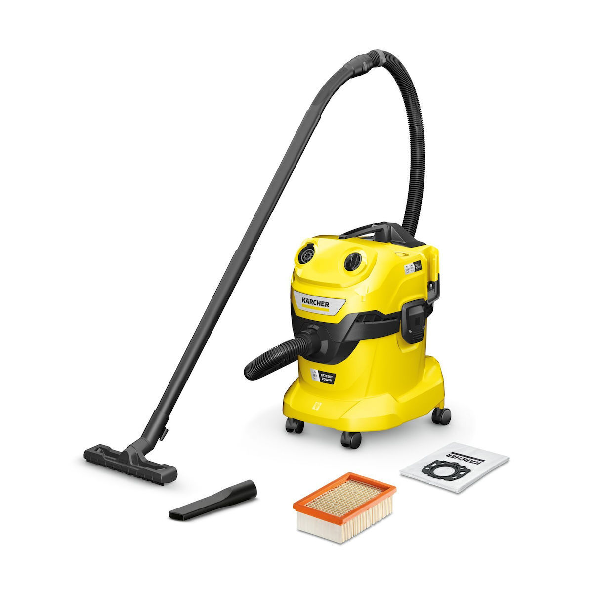 Karcher WD 4-18 Dual V-20/22 Επαναφορτιζόμενη Χωρίς Φορτιστή και Μπαταρία 20lt