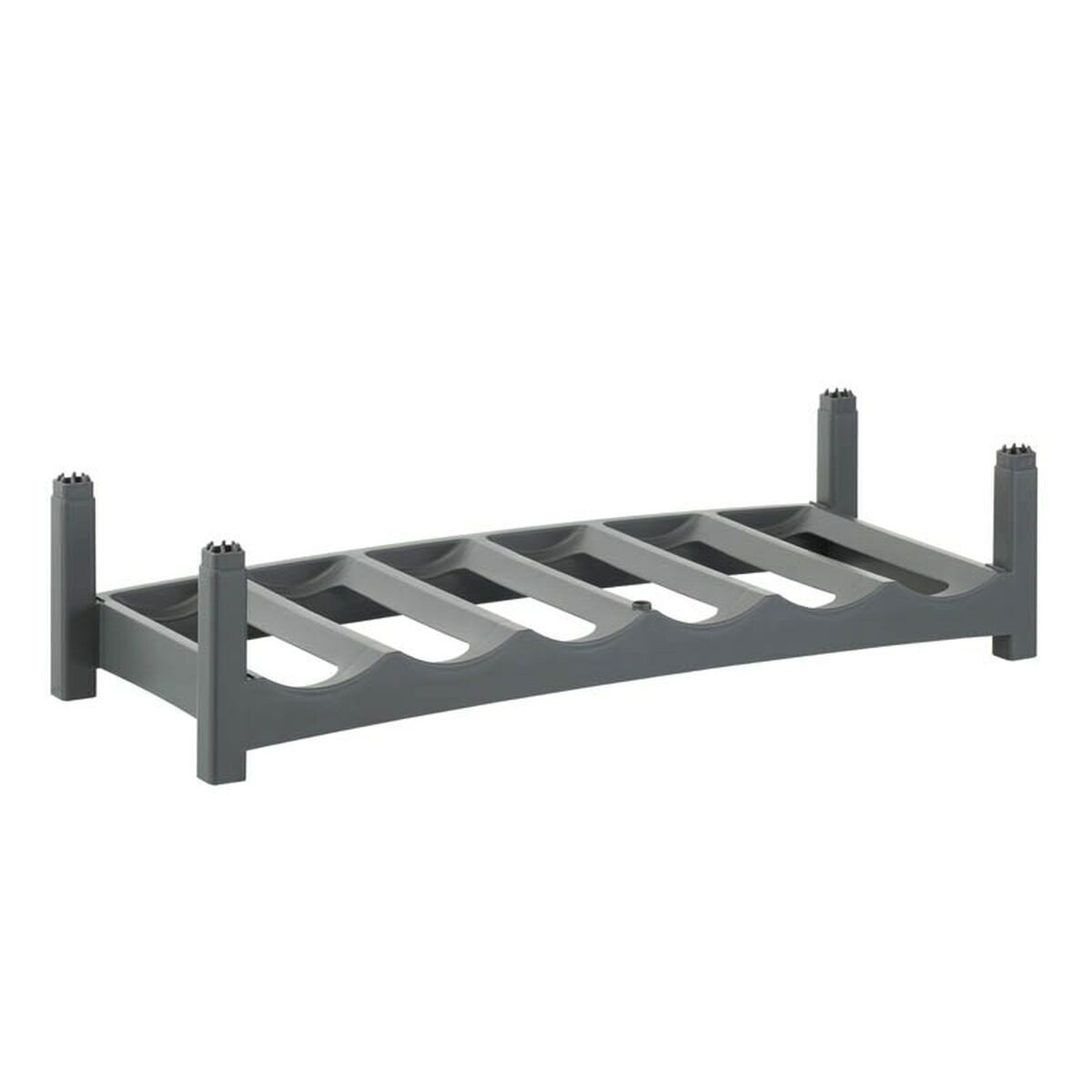 Rotho Vario Tabletop Wine Rack 6 Bottle S Grey