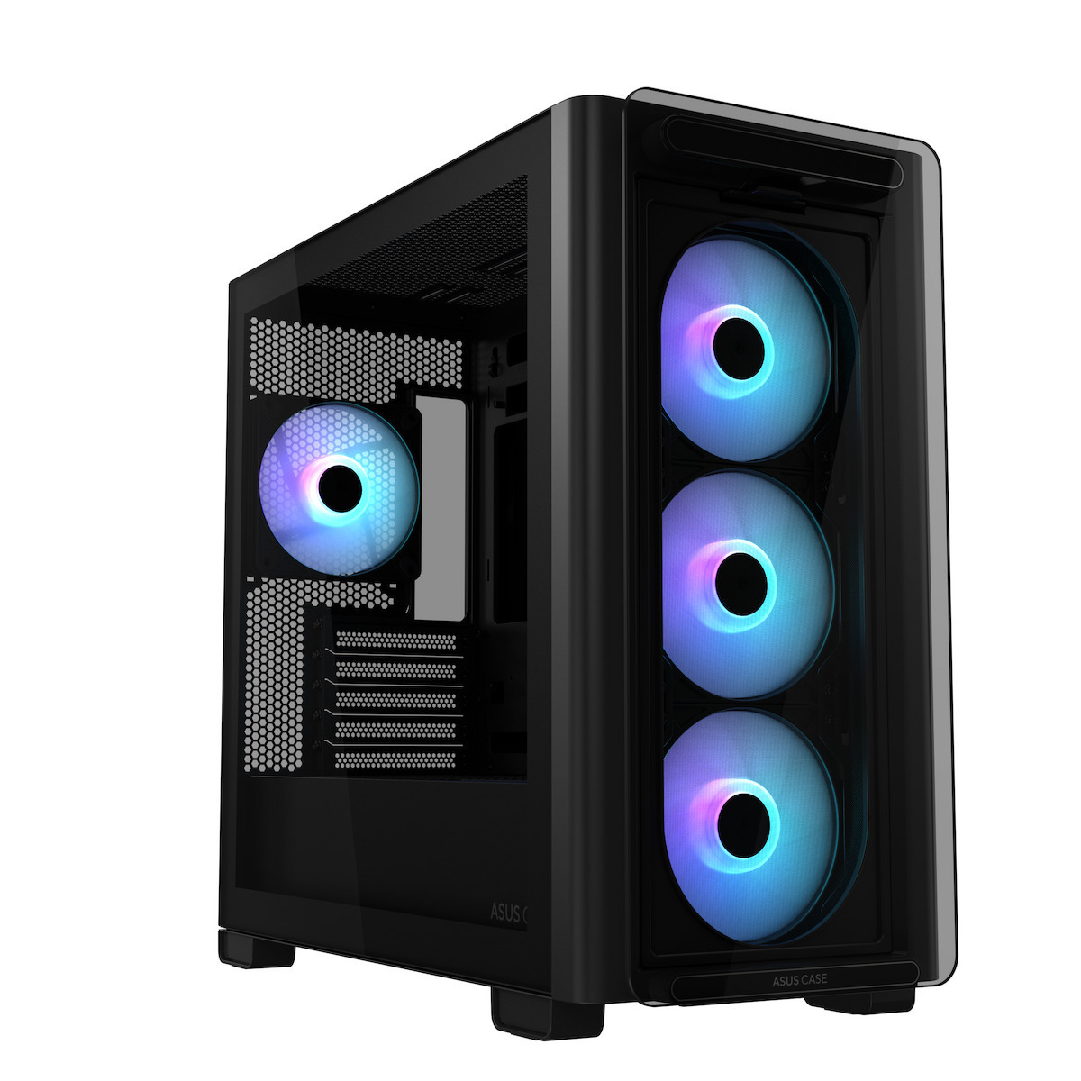Asus A23 Plus Gaming Midi Tower Κουτί Υπολογιστή με Πλαϊνό Παράθυρο και RGB Φωτισμό Μαύρο - Image 1