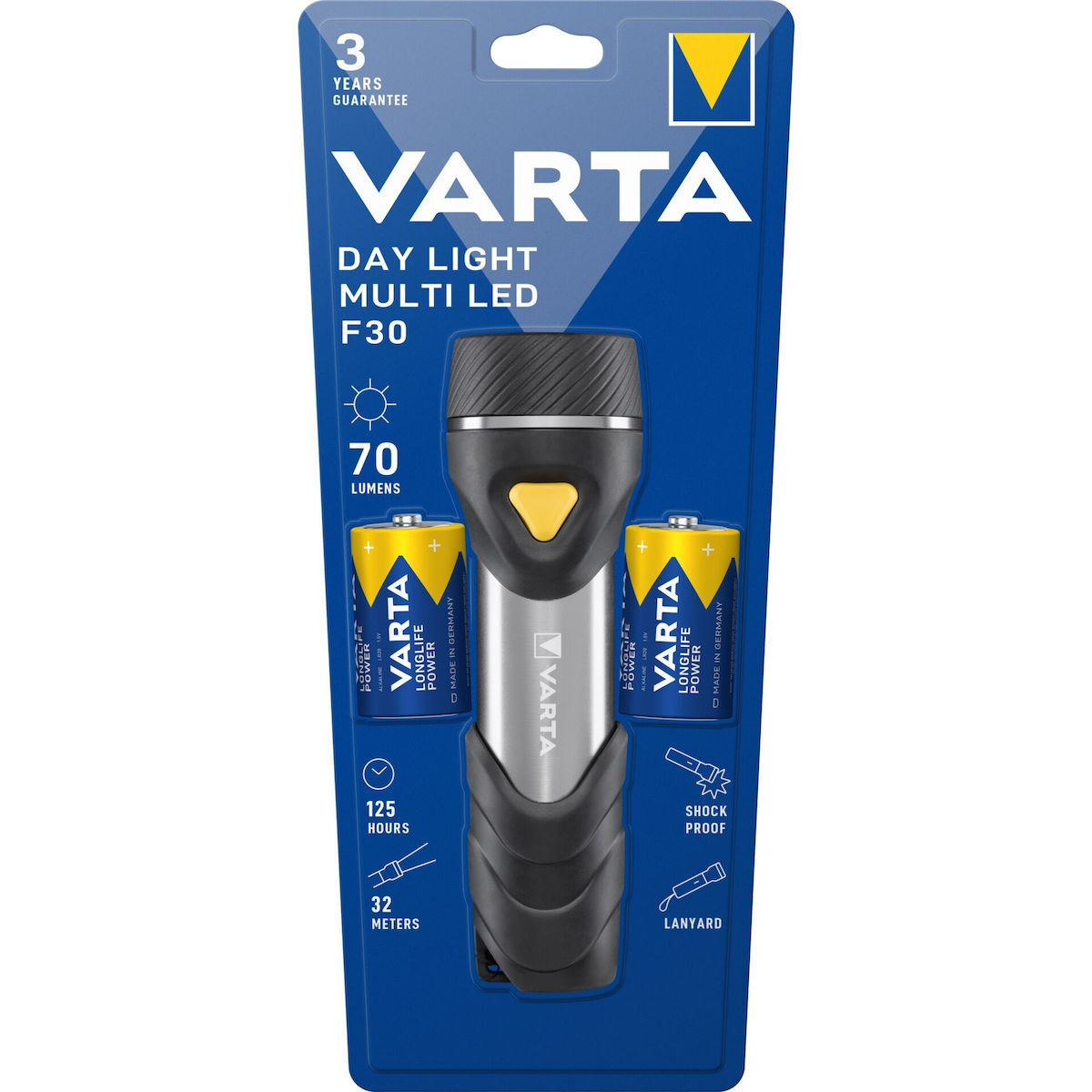 Varta Day Light Multi F30 Φακός LED 70lm