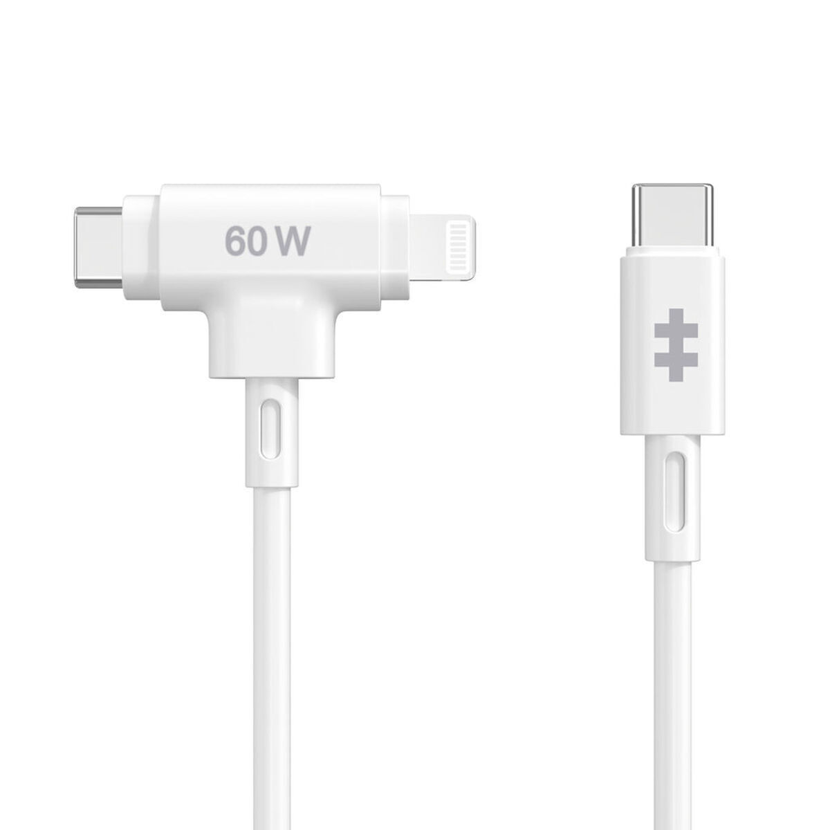 Targus Regular USB to Lightning / Type-C Cable Λευκό 1.5m - Image 1