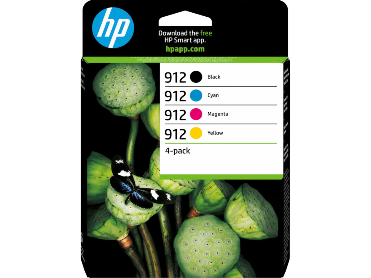 HP 912 Γνήσιο Πακέτο 4 Μελανιών Εκτυπωτή InkJet Κίτρινο / Κυανό / Ματζέντα / Μαύρο (6ZC74AE) - Image 6