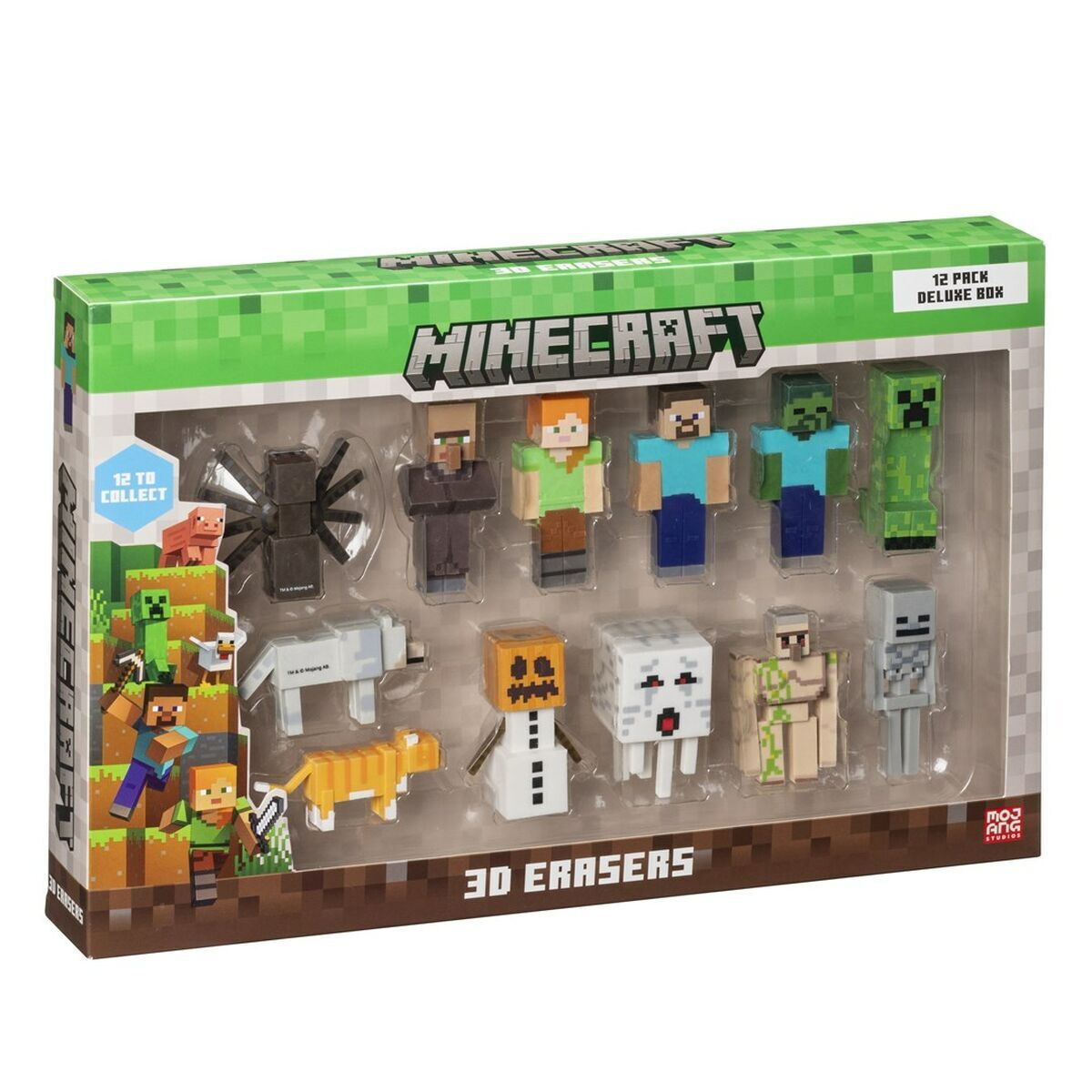 3d Eraser Set Minecraft Mc4080 12 Pieces