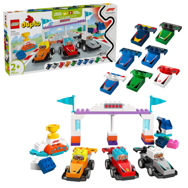 Lego Duplo Town F1 Team Race Cars & Drivers για 2+ Ετών 70τμχ