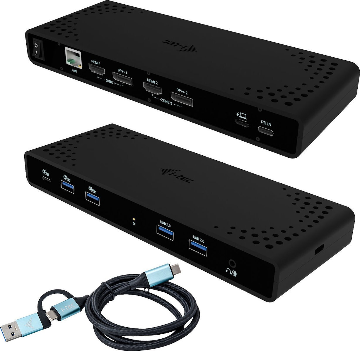 I-tec I-tec Universal Dual 4k Display Station Docking 2xdp 2xhdmi Lan Audio Power Delivery 85w 14176914 8595611707100