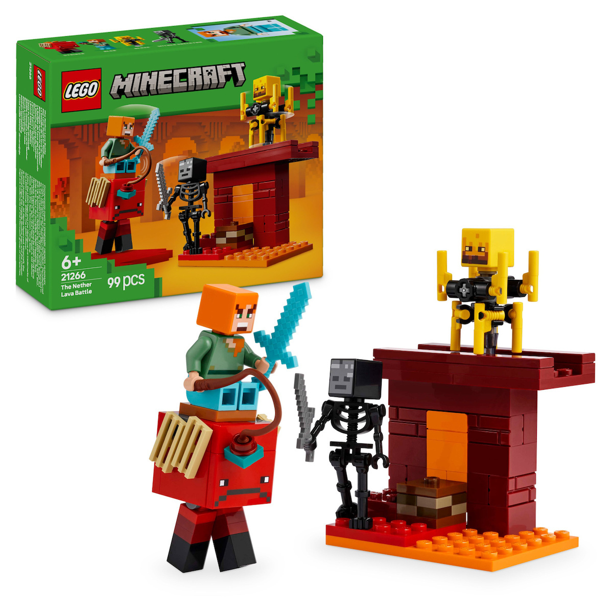 Lego Minecraft The Nether Lava Battle για 6+ Ετών 99τμχ - Image 1