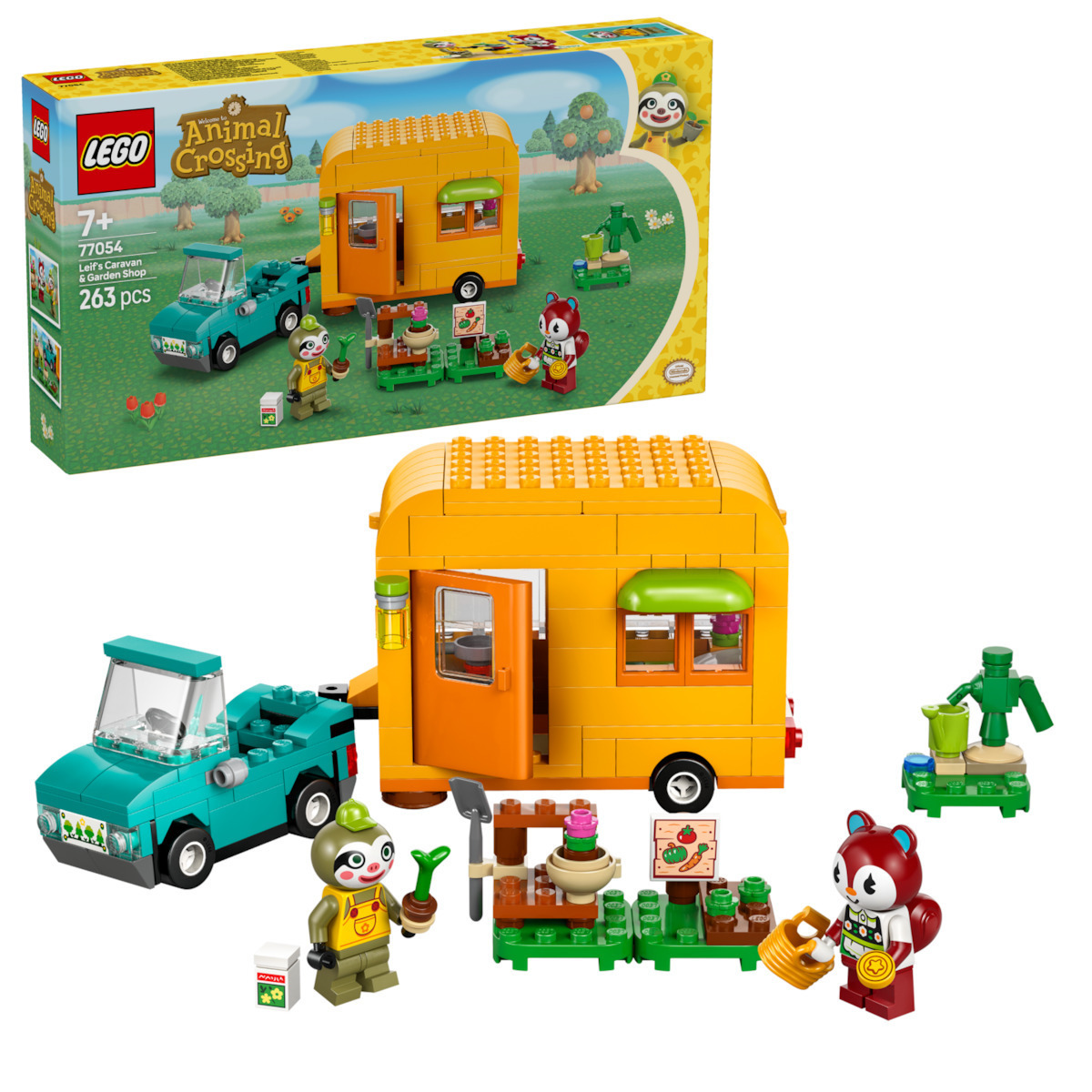 Lego Animal Crossing Animal Crossing Leif's Caravan & Garden Shop για 7+ Ετών 263τμχ - Image 1