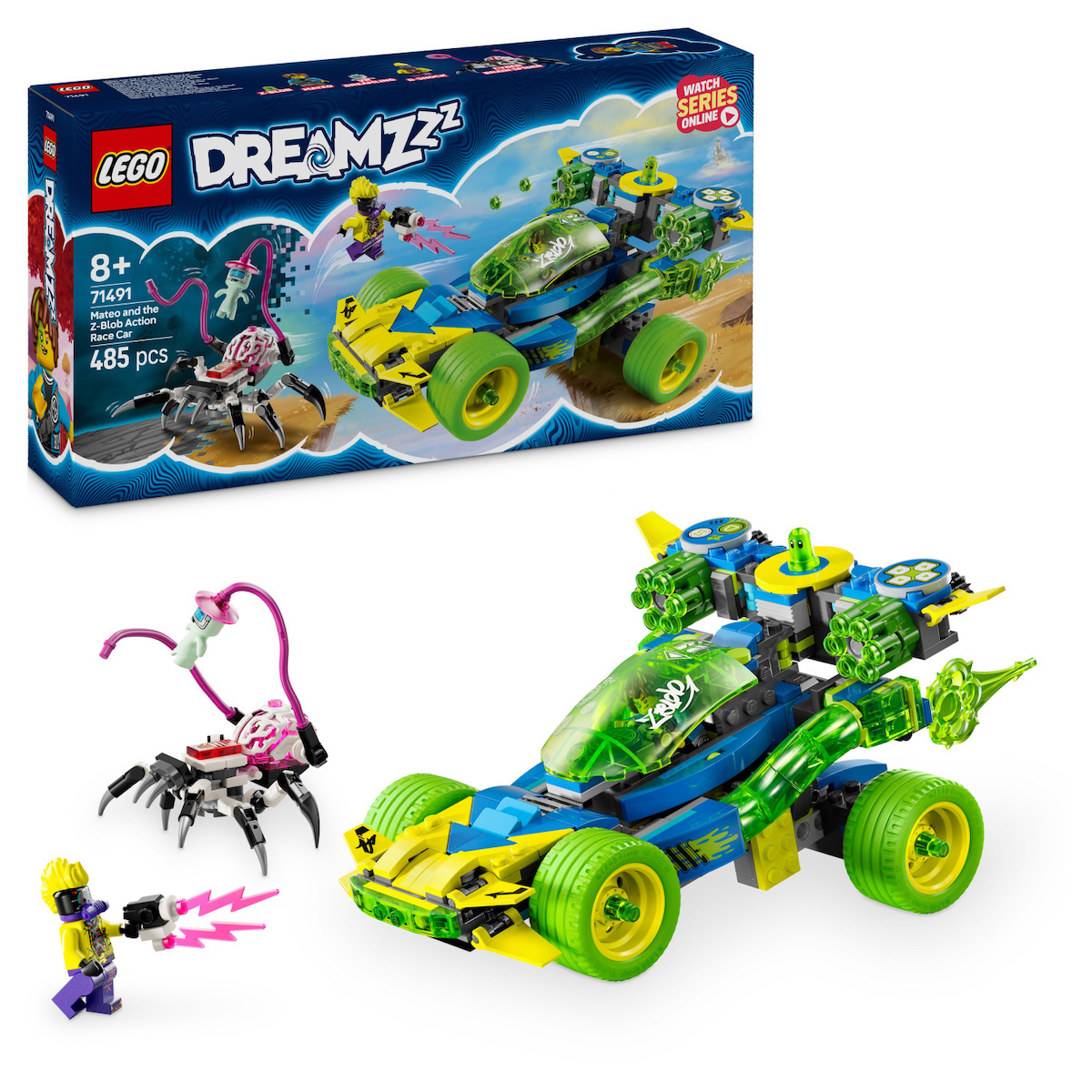Lego DREAMZzz Mateo and the Z-Blob Action Race Car για 8+ Ετών 485τμχ