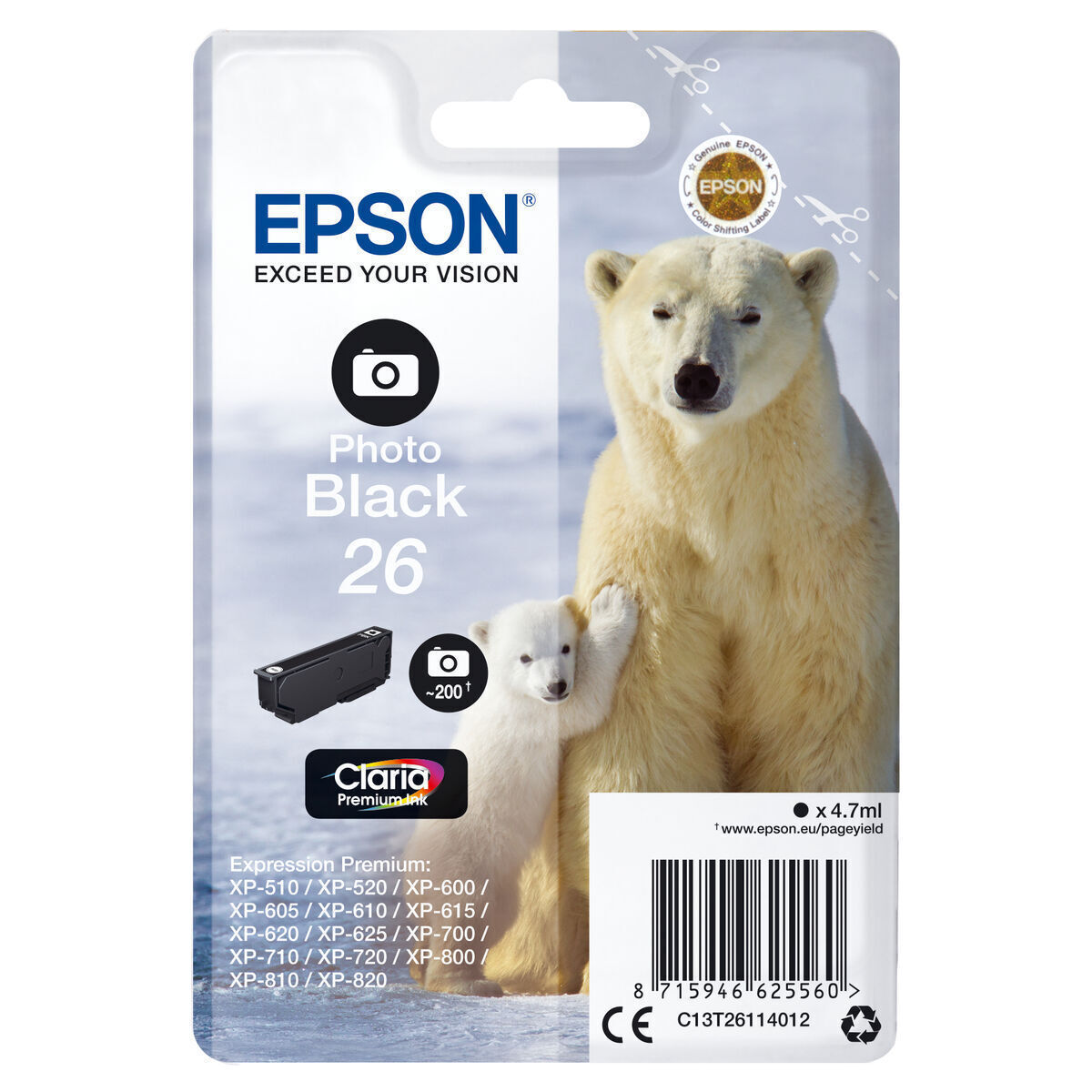 Συμβατό Μελάνι Εκτυπωτή InkJet Epson 235M260 Μαύρο 1τμχ - Image 1