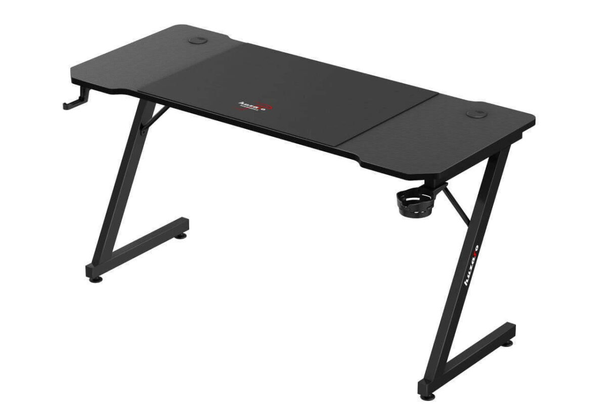 Γραφείο Gaming με Ρυθμιζόμενο Ύψος 140x60x74εκ. Black - Image 2