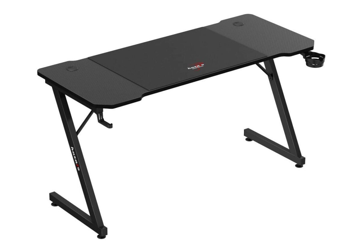 Γραφείο Gaming με Ρυθμιζόμενο Ύψος 140x60x74εκ. Black - Image 6