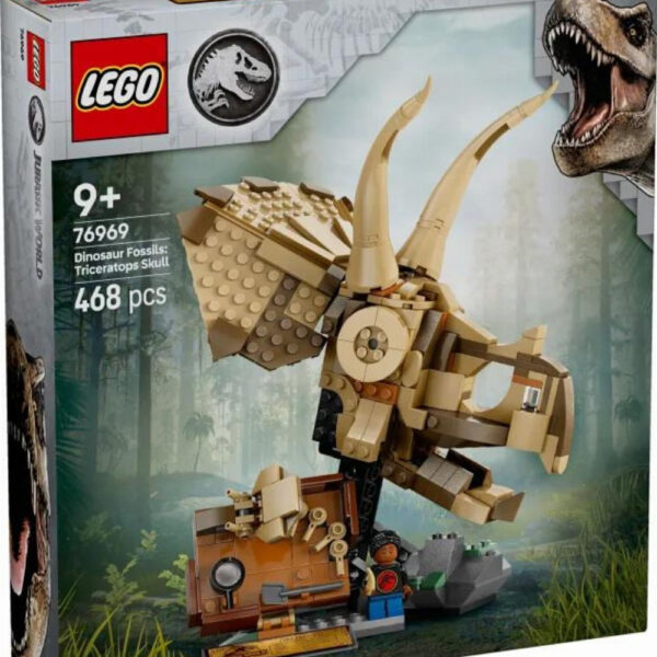 Lego Jurassic World Dinosaur Fossils: Triceratops Skull για 9+ Ετών 468τμχ