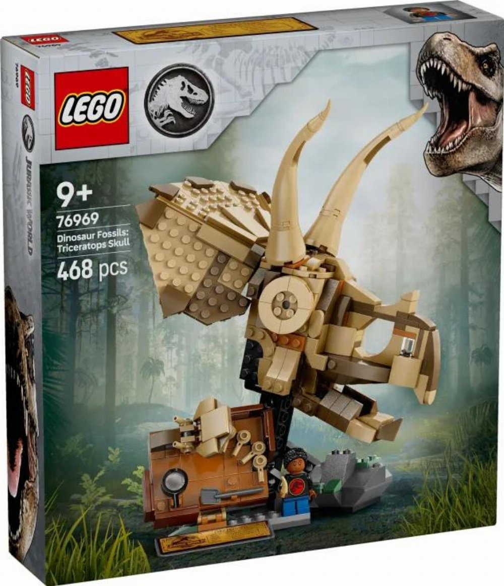 Lego Jurassic World Dinosaur Fossils: Triceratops Skull για 9+ Ετών 468τμχ - Image 1