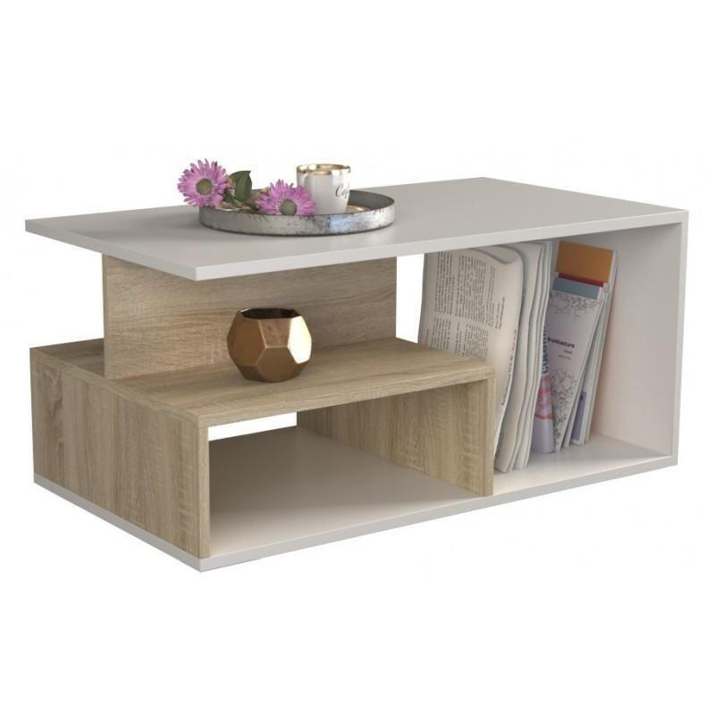 Τραπεζάκι Σαλονιού Prima Son 90x51x43cm Λευκό