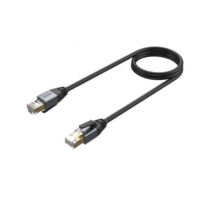 Unitek S/FTP Cat.8 Καλώδιο Δικτύου Ethernet 1.5m Μαύρο 1τμχ