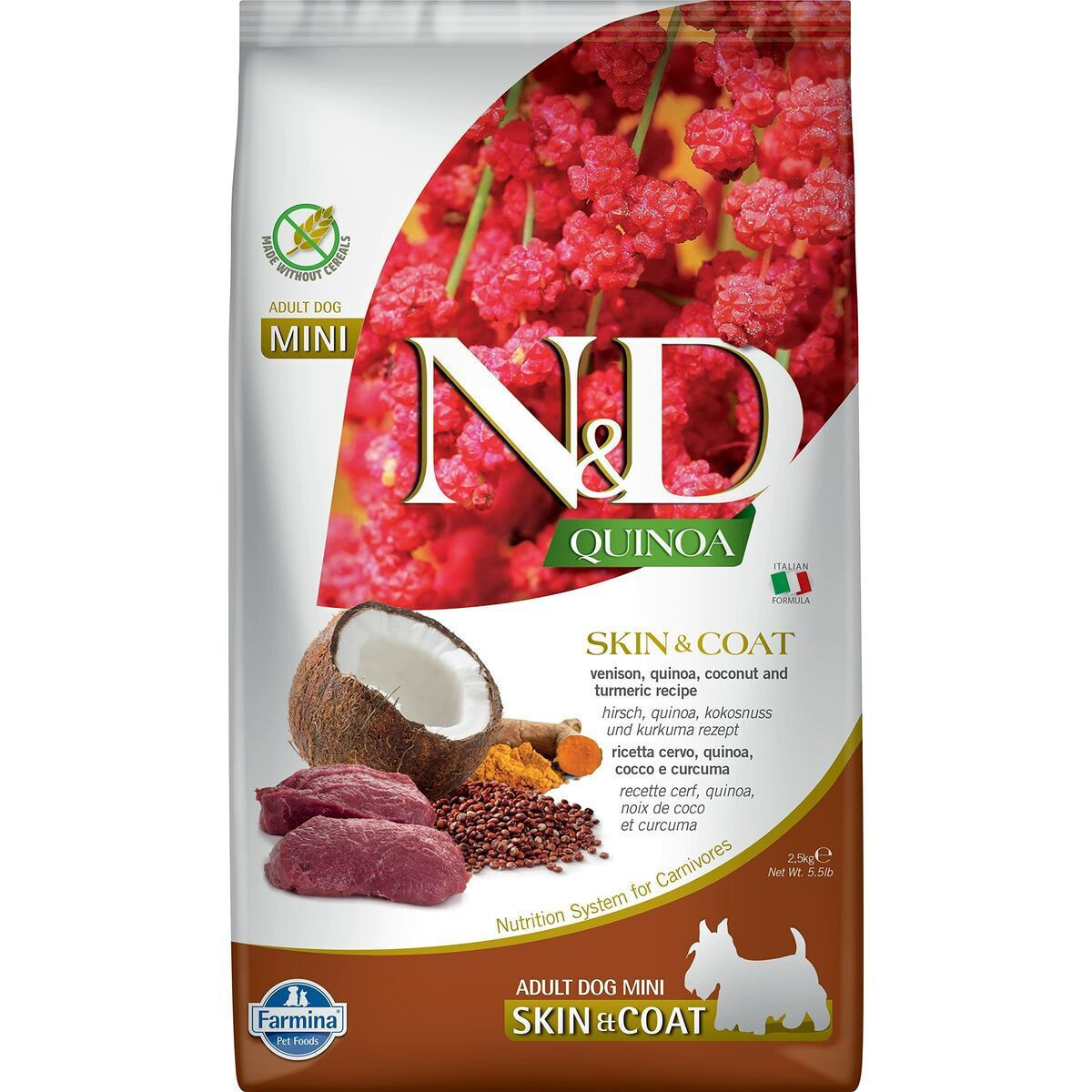 Farmina N&D Quinoa Skin & Coat Adult Mini 2.5kg