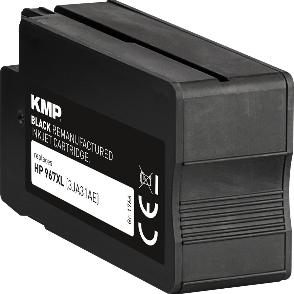 KMP Συμβατό Μελάνι Εκτυπωτή InkJet HP 3JA31AE, 967 XL 70ml Μαύρο 1τμχ