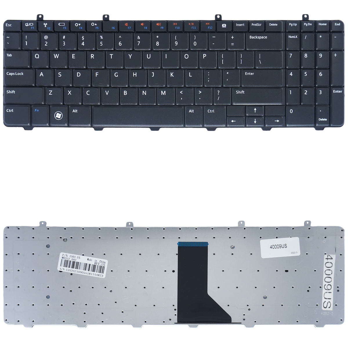 Πληκτρολόγιο Laptop Dell 01mhm5 0492gx 0690v7 0h27ft 0hx72h 0xhkkf 0yy7hg 9z.n4bsq.001 9z.n4bsq.00g 9z.n4bsq.00r 9z.n4bsq.00t 9z.n4bsq.01a 9z.n4bsq.01b 9z.n4bsq.0sq 9z.n4g82.00m 9z.n4g82.b01 9z.n4g82.b0f Aenm6q00110 Aeum6400010 Κωδ.40009us - Image 1