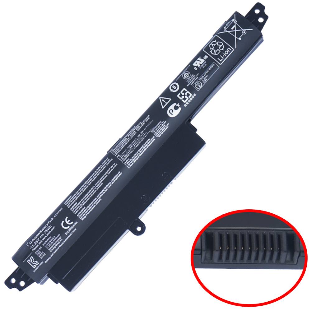 Μπαταρία Laptop Battery Asus Vivobook X200ca Series X200ca-1a X200ca-1b X200ca-6d 0b110-00240100e 1566-6868 A31lm9h A31lmh2 A31n1302 11.25v 33wh 2.950mah Κωδ.1-bat0523