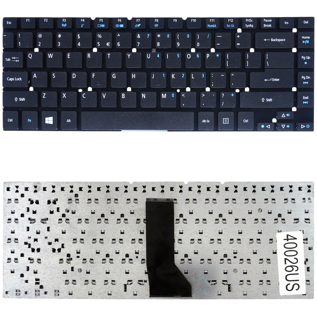 Πληκτρολόγιο Laptop Acer830 4830g 4830t 4830tg 4830z E1-410 E1-410g E1-422 E1-422g E1-430 E1-430g E1-430p E1-432 E1-432g E1-432p E1-470 V111102ak4 Pk130d41a08 Pk130d42a08 Mp-09h26gb-9205 Mp-09h26e0-6984 Mp-09h26gb-6985 Nsk-as50u Κωδ.40026us - Image 1