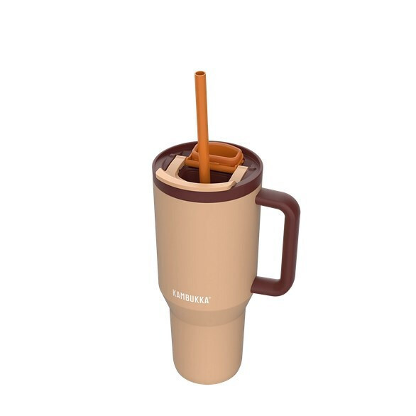 Kambukka 950ml Almond Dream Thermal Mug Telescopic Straw