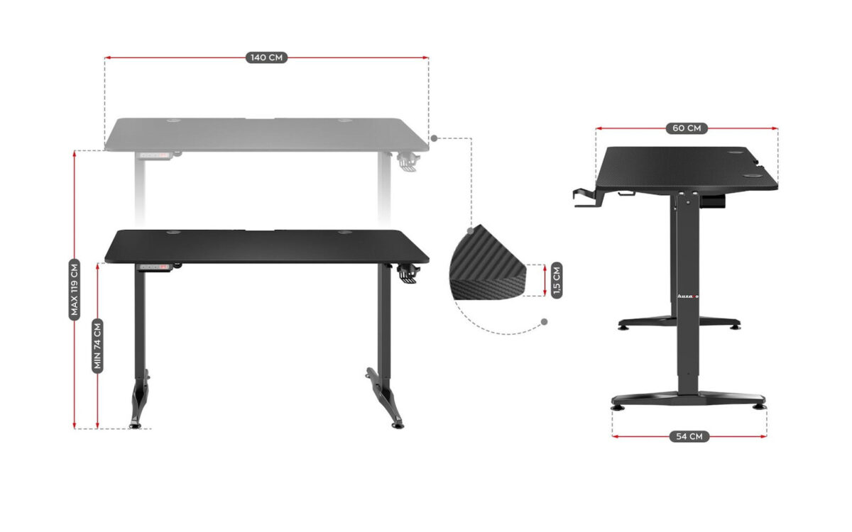 Biurko Elektryczne Ma-leader 8.2 Black - Image 10