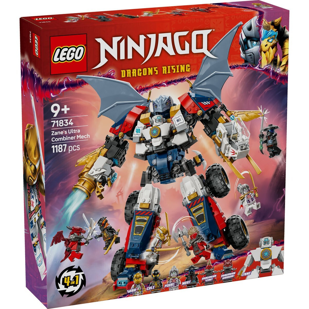 Lego Ninjago Zane's Ultra Combiner Mech για 9+ Ετών 1187τμχ