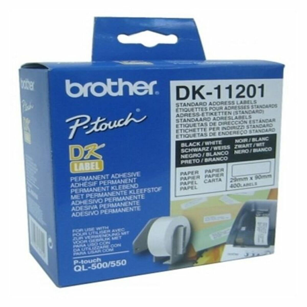 20250221171209_b45feb4b Brother 400 Αυτοκόλλητες Ετικέτες σε Ρολό για Εκτυπωτή Ετικετών 29x90mm - Image 2