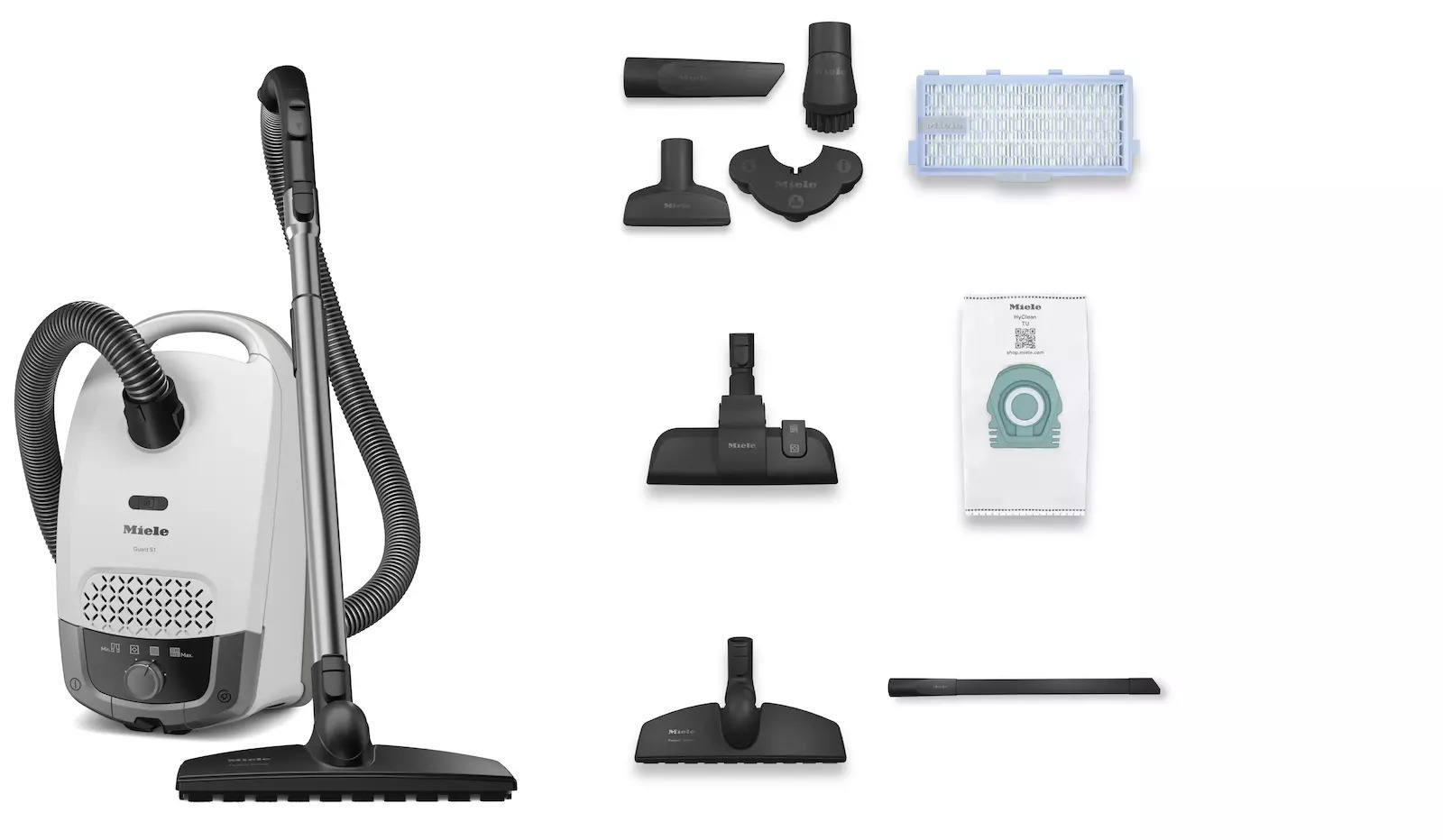 Miele Guard S1 Parquet Flex 890W με Σακούλα Brilant White