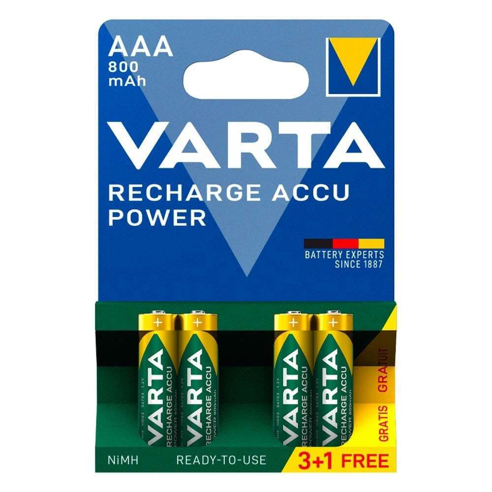 Varta Ready To Use AAA 800mAh 1.2V 4τμχ - Image 1