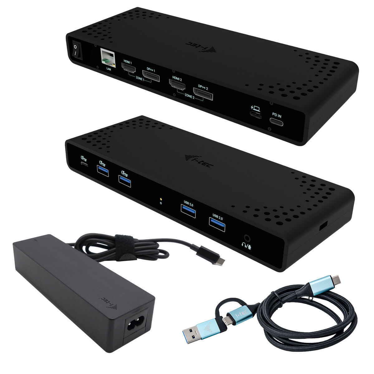 i-tec USB-C Docking Station με HDMI/DisplayPort 4K PD Ethernet (CADUA4KDOCKPDB100) - Image 1