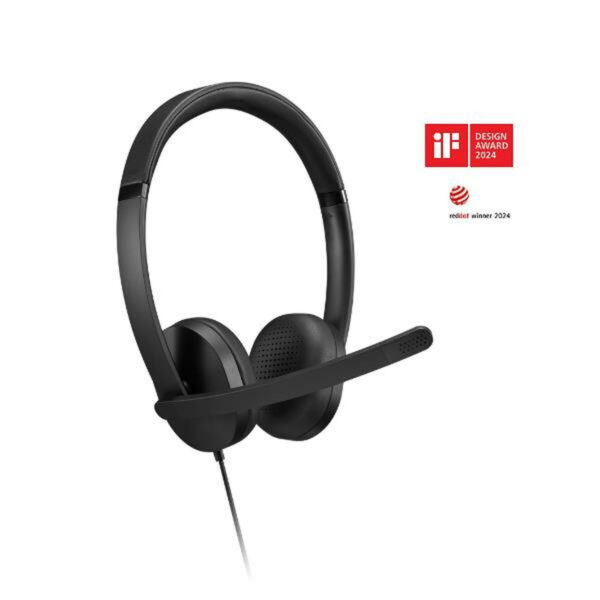 Lenovo Wired Stereo Gen 2 On Ear Multimedia Ακουστικά με μικρόφωνο και σύνδεση USB-A