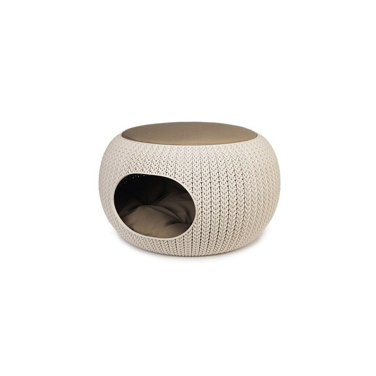 Curver Knit Pet Κρεβάτι Γάτας σε Μπεζ χρώμα