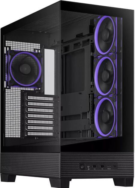 Asus A31 PLUS Gaming Midi Tower Κουτί Υπολογιστή με Πλαϊνό Παράθυρο και ARGB Φωτισμό Μαύρο