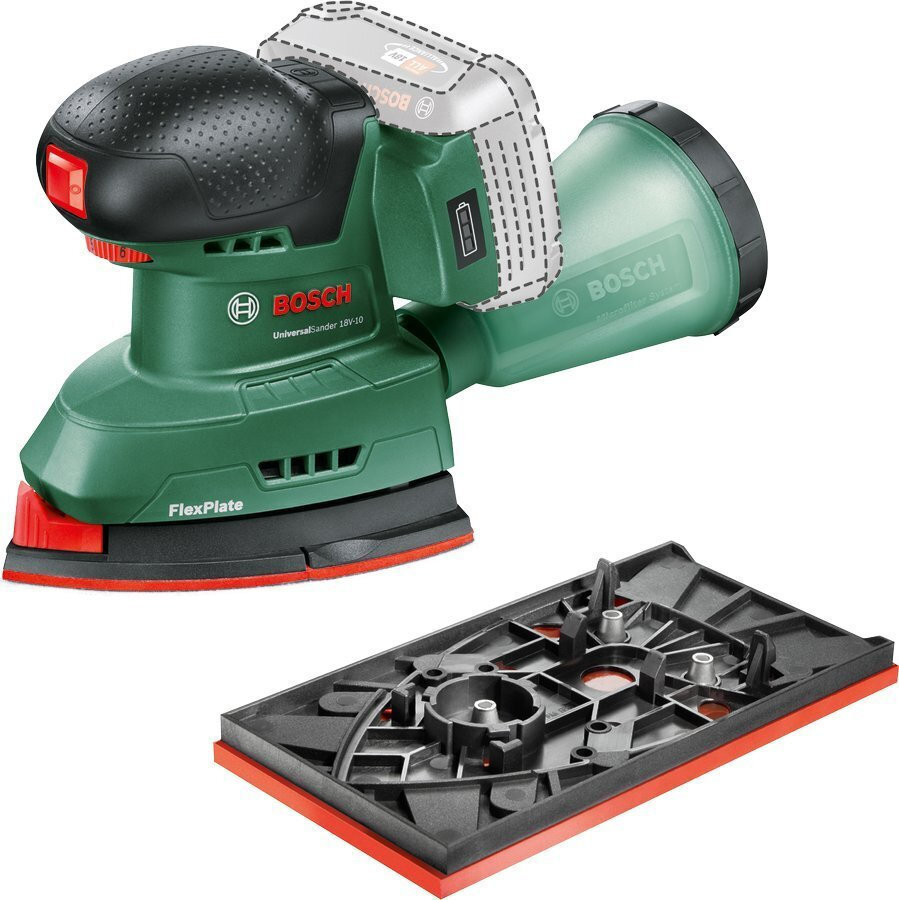 Bosch Πολυτριβείο 18V Solo με Ρύθμιση Ταχύτητας και με Σύστημα Αναρρόφησης