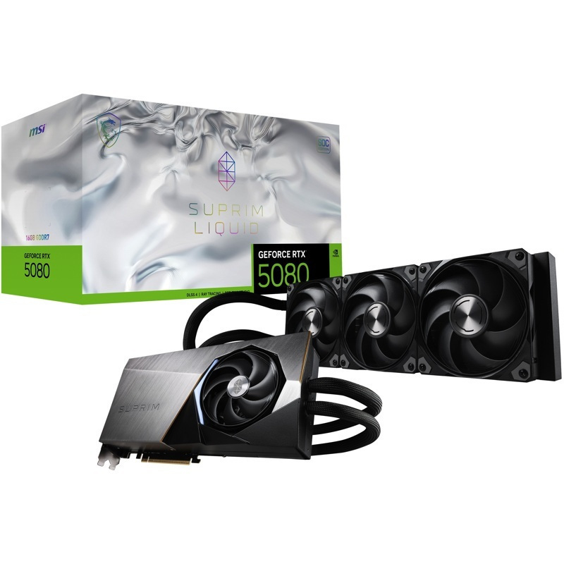 MSI GeForce RTX 5080 16GB Suprim Liquid SOC - Image 1