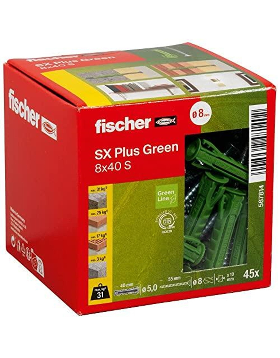Fischer Ούπα Πλαστικό 8x40mm 40τμχ 567814