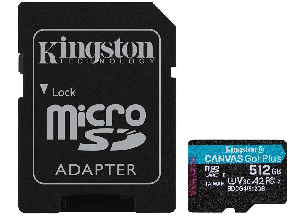 Kingston SDXC 512GB Class 10 U3 V30 A2 UHS-I - Image 1