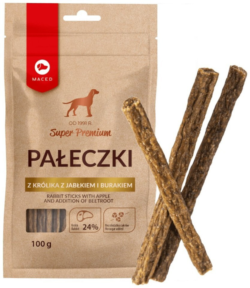 Maced Λιχουδιές σε Stick Σκύλου Μικρόσωμων Φυλών χωρίς Γλουτένη με Κουνέλι 100gr
