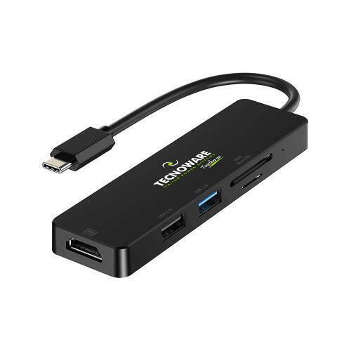 Tecnoware FHUB17693 USB-C Docking Station με HDMI 4K