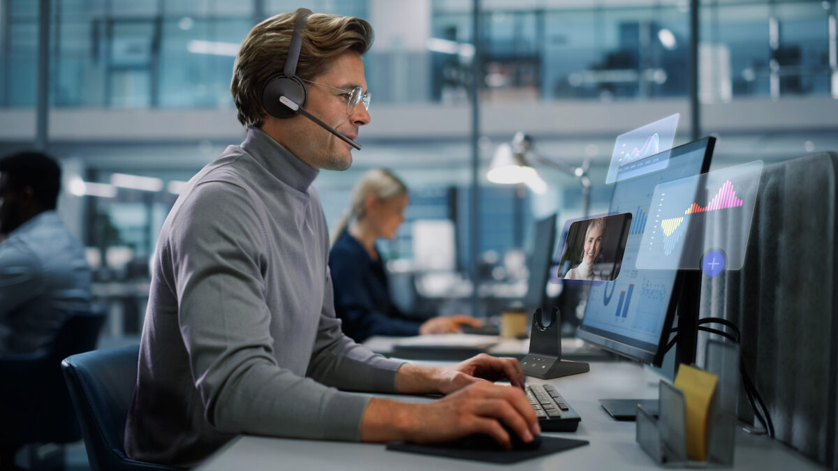 Yealink VOIP Headset (WH64-DUAL-TEAMS) - Image 2