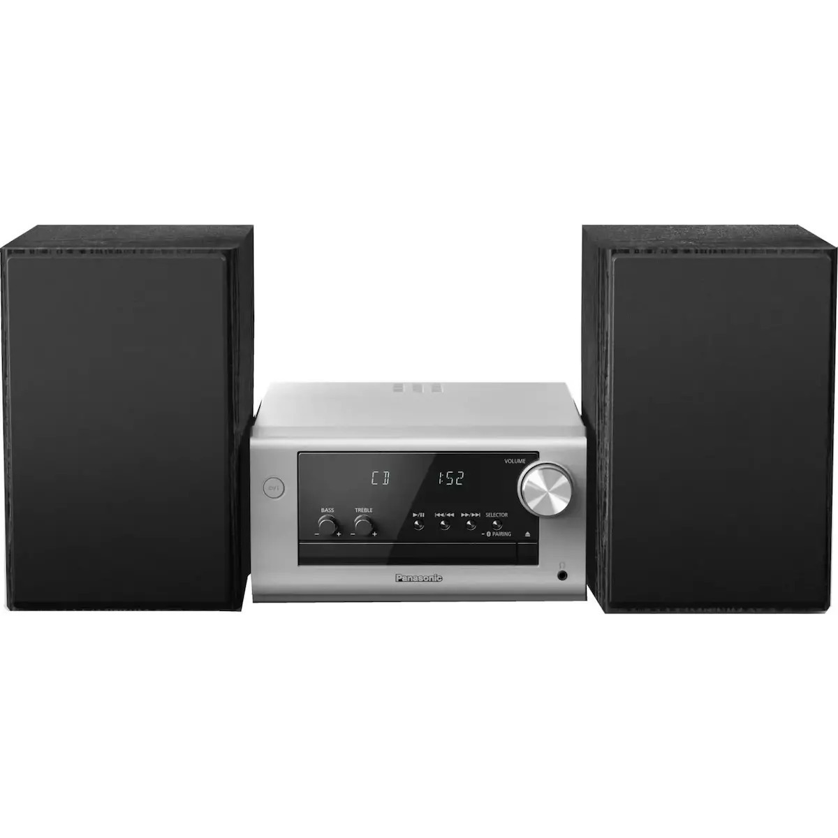 Panasonic Ηχοσύστημα 2.0 SC-PM702EG-S 80W με CD Player και Bluetooth Ασημί - Image 1