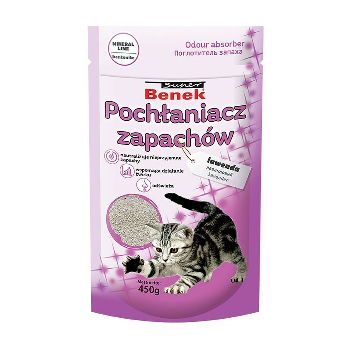 Certech Super Benek Αρωματικό Τουαλέτας Γάτας Lavender 1τμχ 450gr