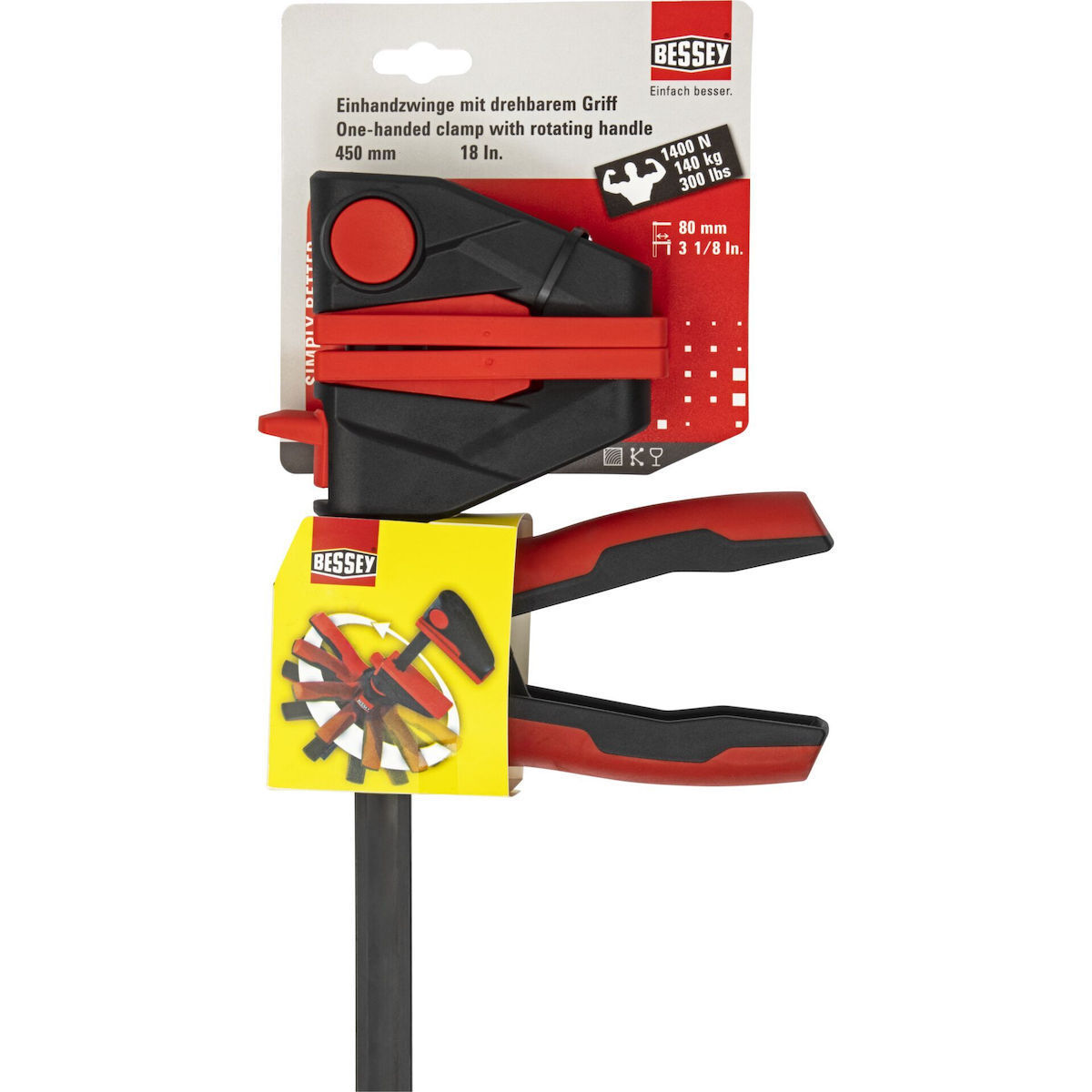 Bessey EZ360-45 Σφιγκτήρας Τύπου "F" με Μέγιστο Άνοιγμα 450mm