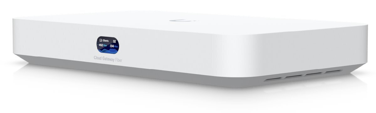 Ubiquiti Ucg-fiber Dual-wan Unifi Cloud Gateway Fiber Quad Core 2.2ghz 3gb 1x10gbe Wan 1xsfp+ Wan 4x2.5gbe 1xsfp+ Lan 1xpoe-out - Image 1